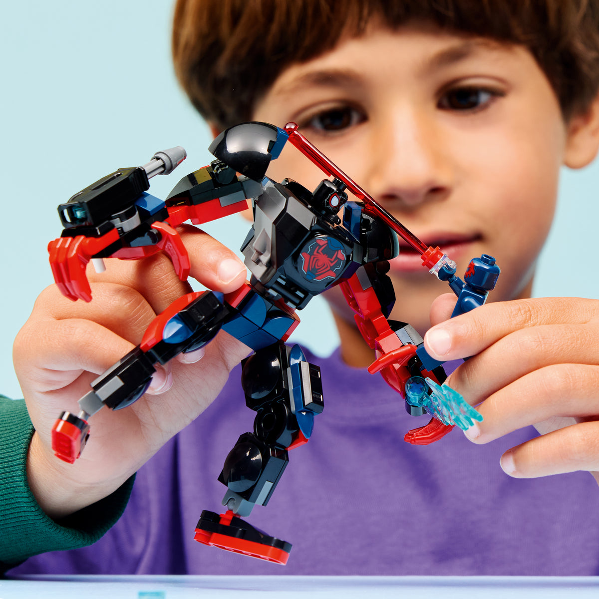 LEGO Marvel 76337 Miles Morales Mech vs. Spider-Man 2099