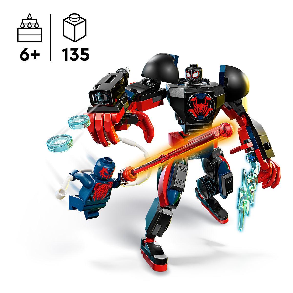 LEGO Marvel 76337 Miles Morales Mech vs. Spider-Man 2099