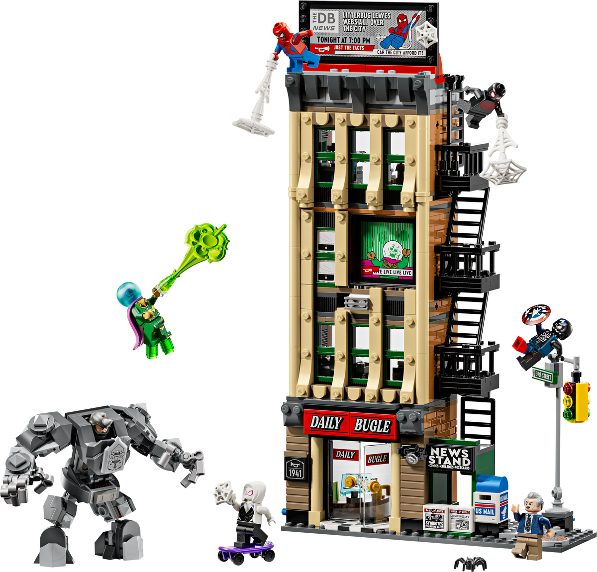 LEGO Marvel 76342 Spider-Man vs. Mysterio: Daily Bugle