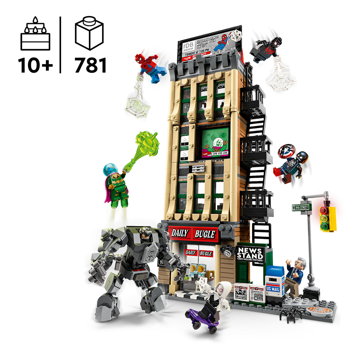LEGO Marvel 76342 Spider-Man vs. Mysterio: Daily Bugle