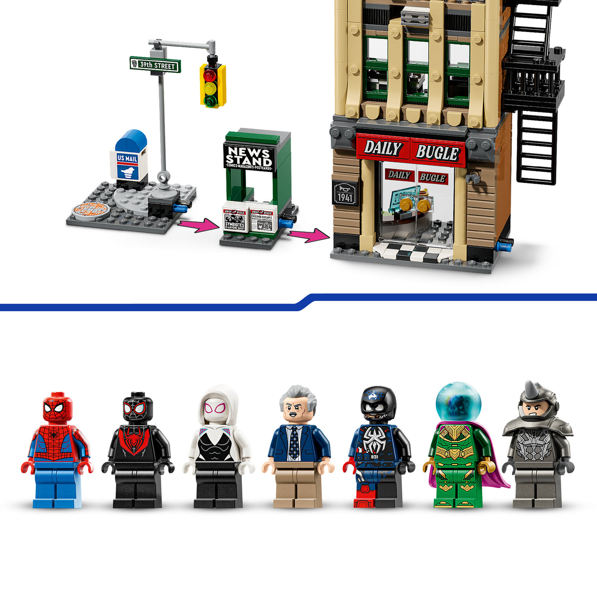 LEGO Marvel 76342 Spider-Man vs. Mysterio: Daily Bugle