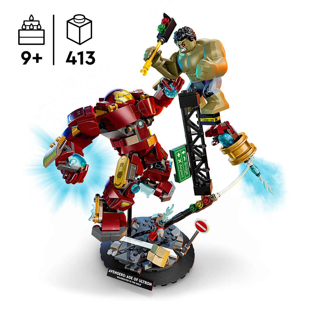 LEGO Marvel 76343 Duell der Giganten: Hulkbuster vs. Hulk