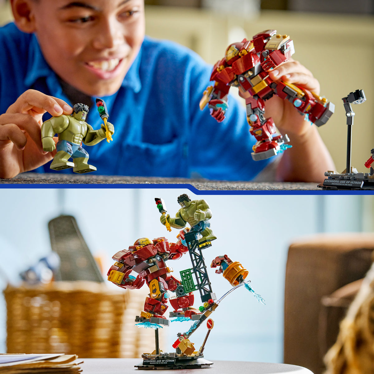 LEGO Marvel 76343 Duell der Giganten: Hulkbuster vs. Hulk