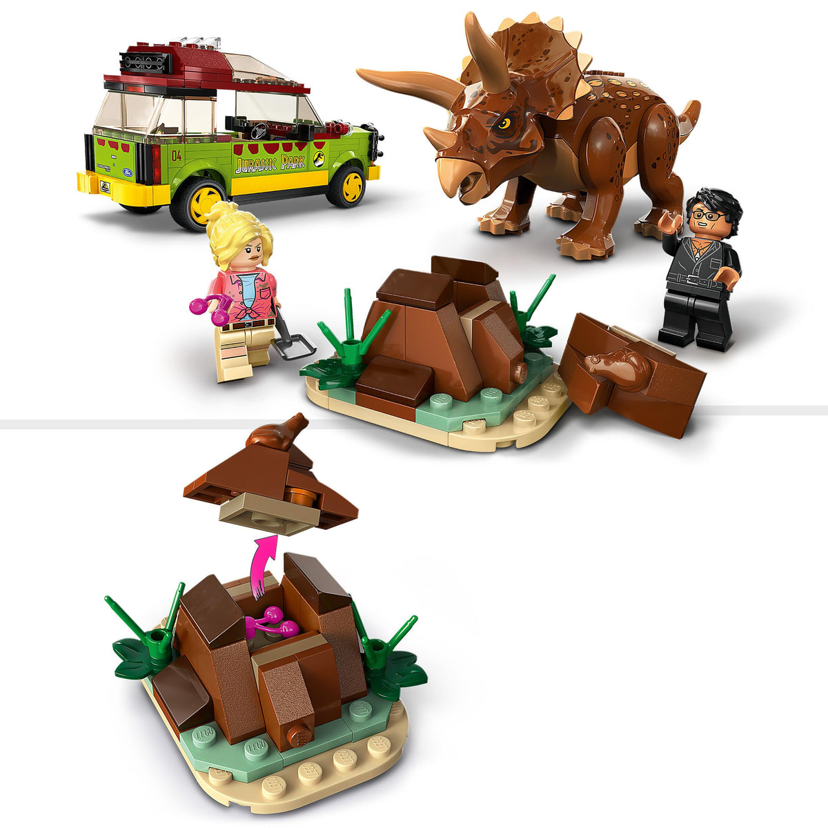 LEGO Jurassic Park 76959 Triceratops-Forschung