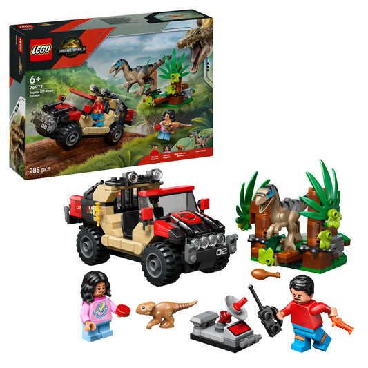 LEGO Jurassic World 76972 Raptor: Verfolgungsjagd mit dem Geländewagen