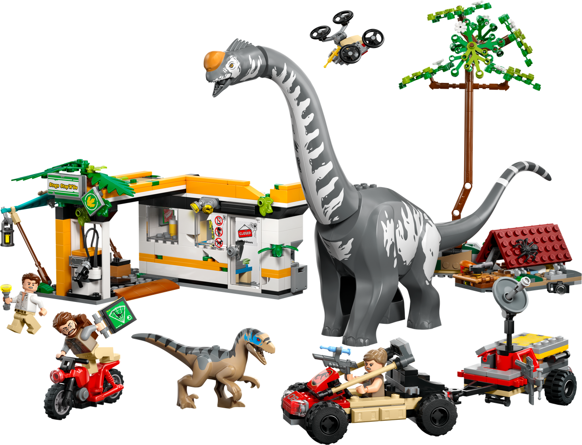 LEGO Jurassic World 76973 Raptor & Titanosaurus: Große Fährtensuche