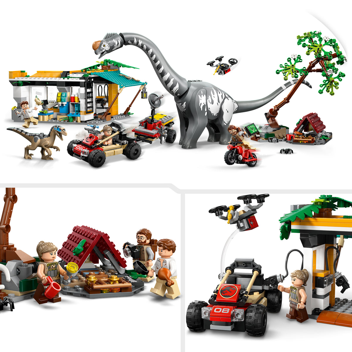 LEGO Jurassic World 76973 Raptor & Titanosaurus: Große Fährtensuche