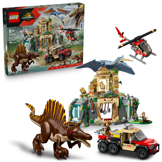 LEGO Jurassic World 76976 Spinosaurier & Quetzalcoatlus: Hubschrauber-Einsatz