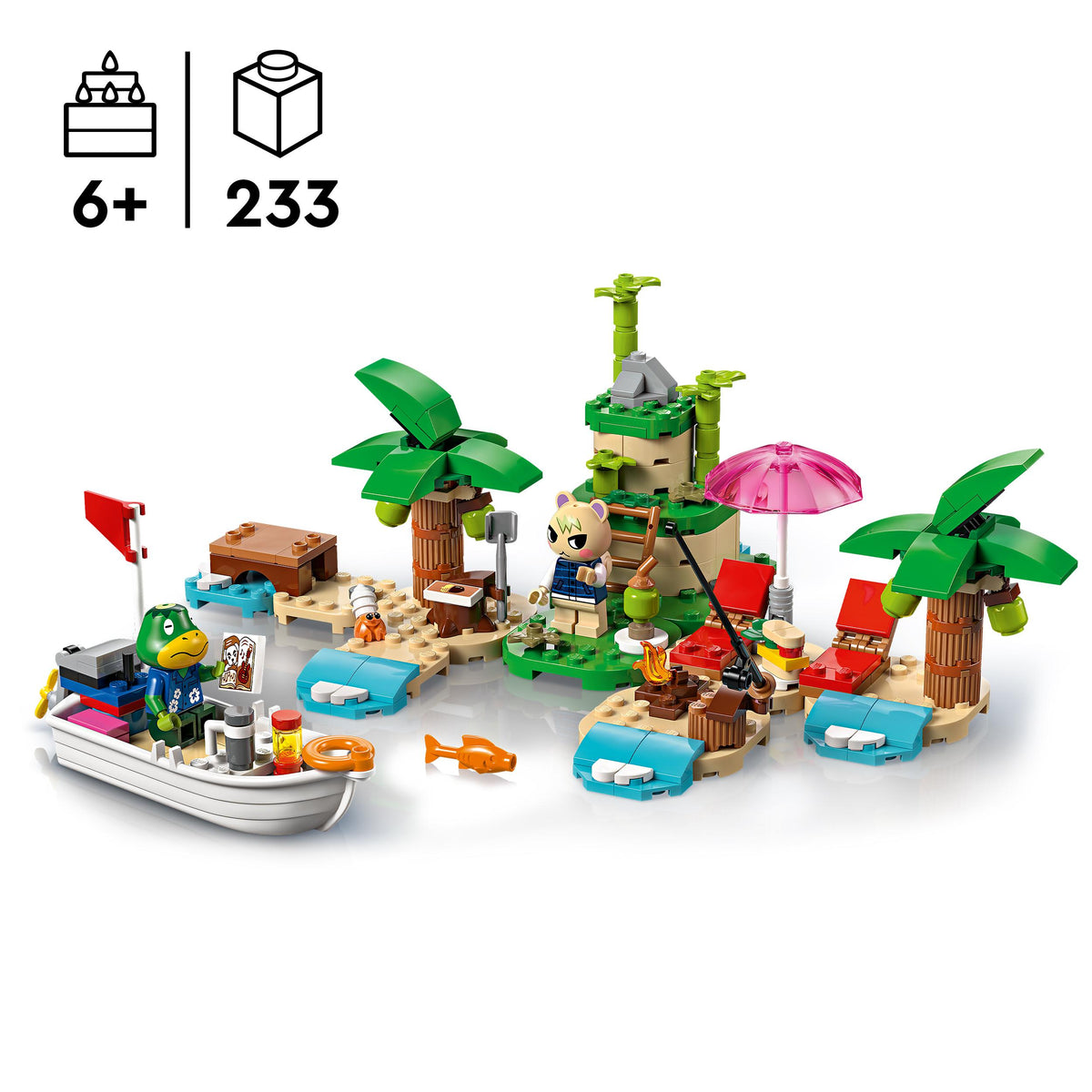 LEGO Animal Crossing 77048 Käptens Insel-Bootstour