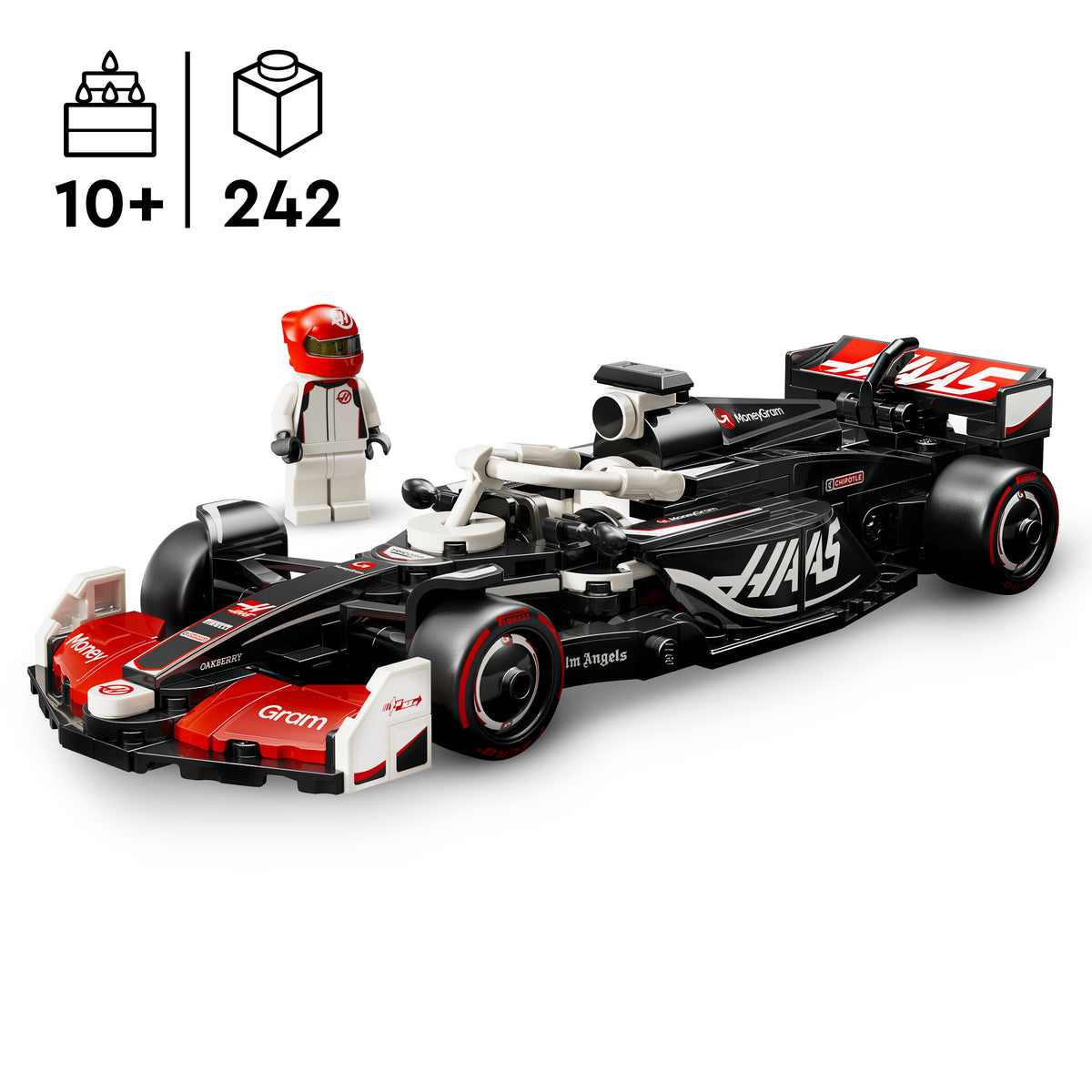 LEGO Speed Champions 77250 MoneyGram Haas F1 Team VF-24