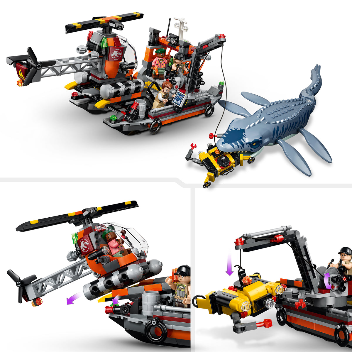 LEGO Jurassic World 77983 Mosasaurier-Angriff auf das Boot