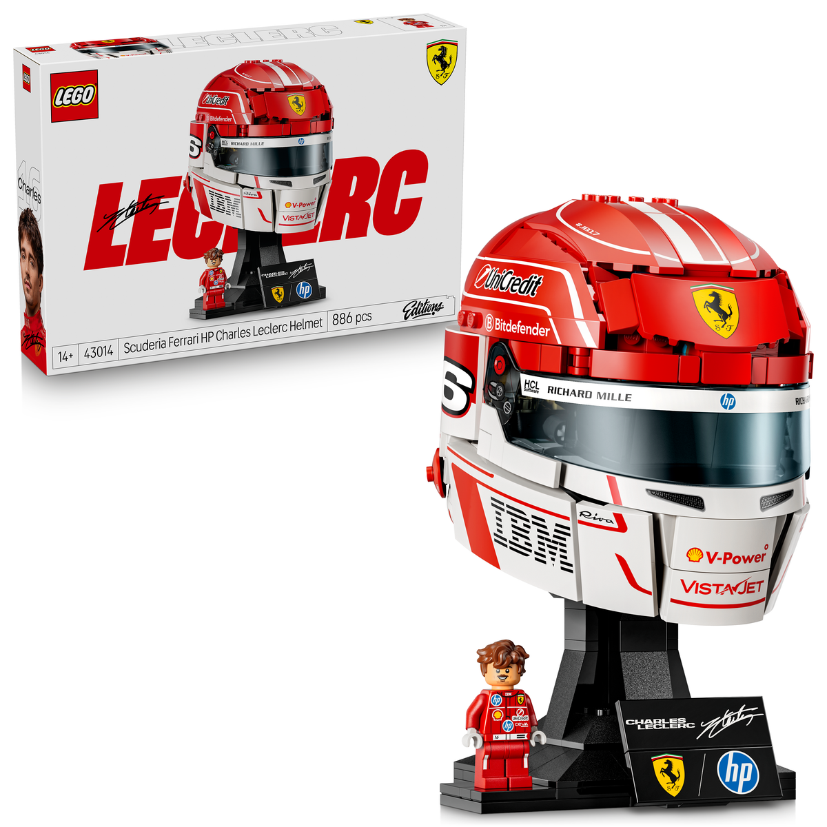 LEGO Editions 43014 Scuderia Ferrari HP Charles Leclerc Helm
