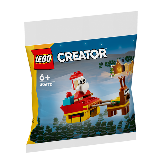 LEGO Polybag 30670 Weihnachtsmann auf Schlittenfahrt